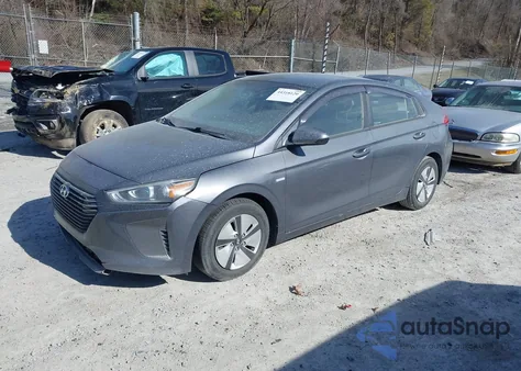 2019 Hyundai Ioniq Hybrid Blue из США, поврежденный, VIN KMHC65LC2KU118766